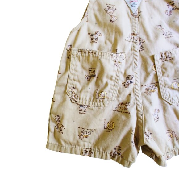 Vintage OshKosh B'Gosh Safari Shortalls 12 Months - Picture 9 of 9